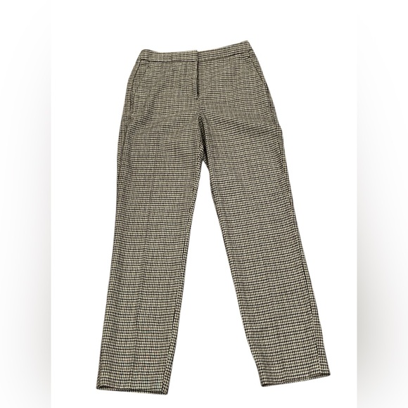 H&M Women’s Houndstooth Flat Front Pants Size 0 - Picture 1 of 10